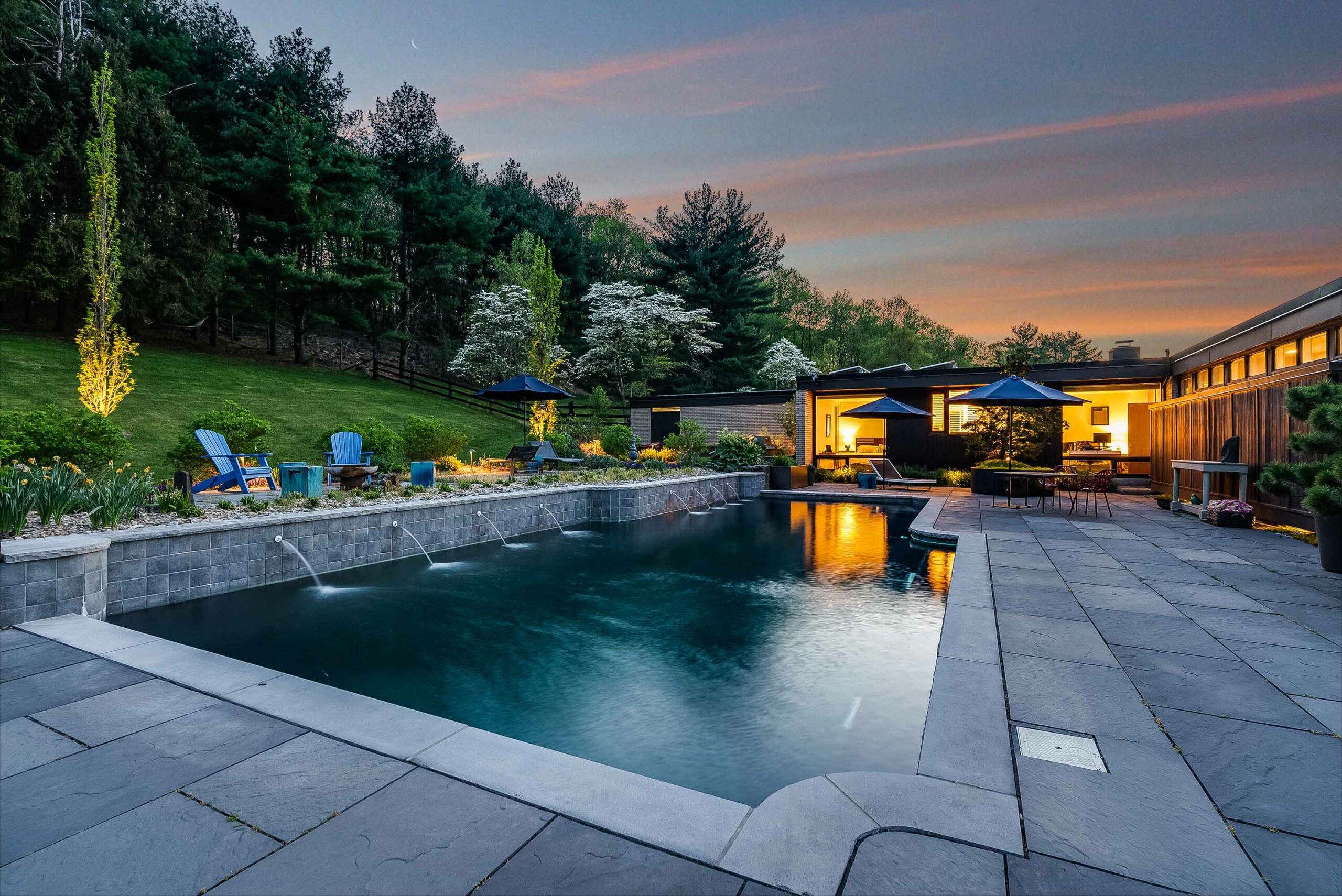 10 Spring Hill Road, Franklin Twp., NJ Poolscape